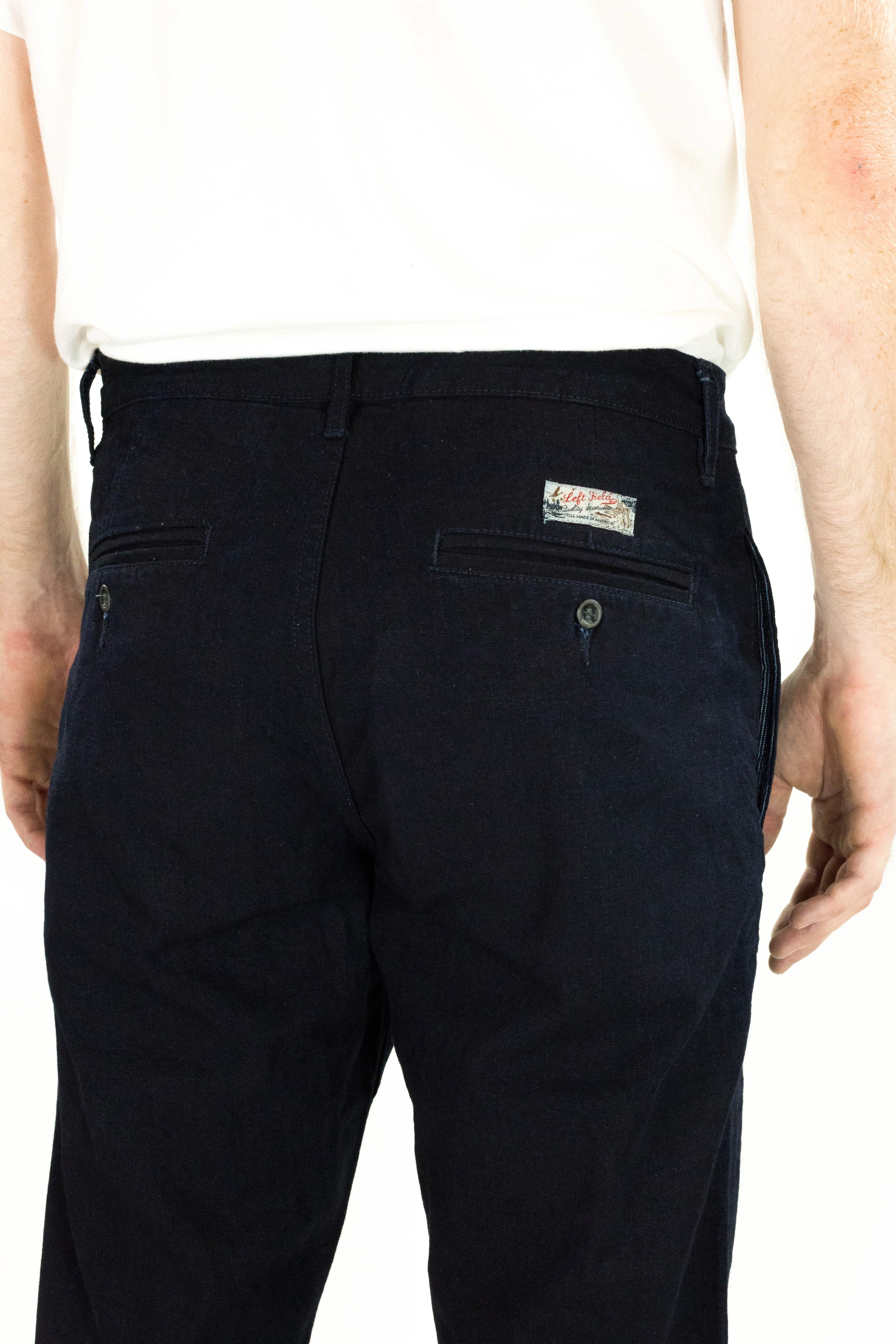 12 oz Nihon Menpu Japanese deep Indigo selvedge duck chinos