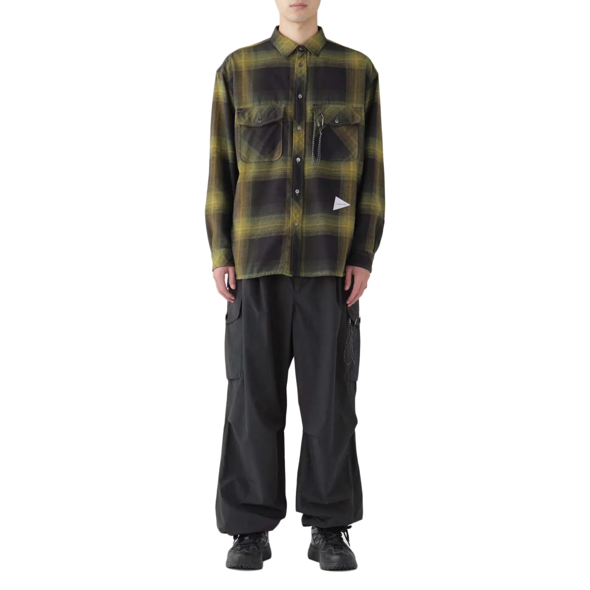 and wander Oversized Cargo Pants Black