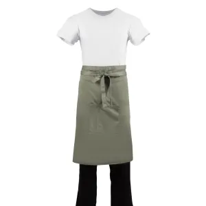 B434 Whites Regular Bistro Apron Olive