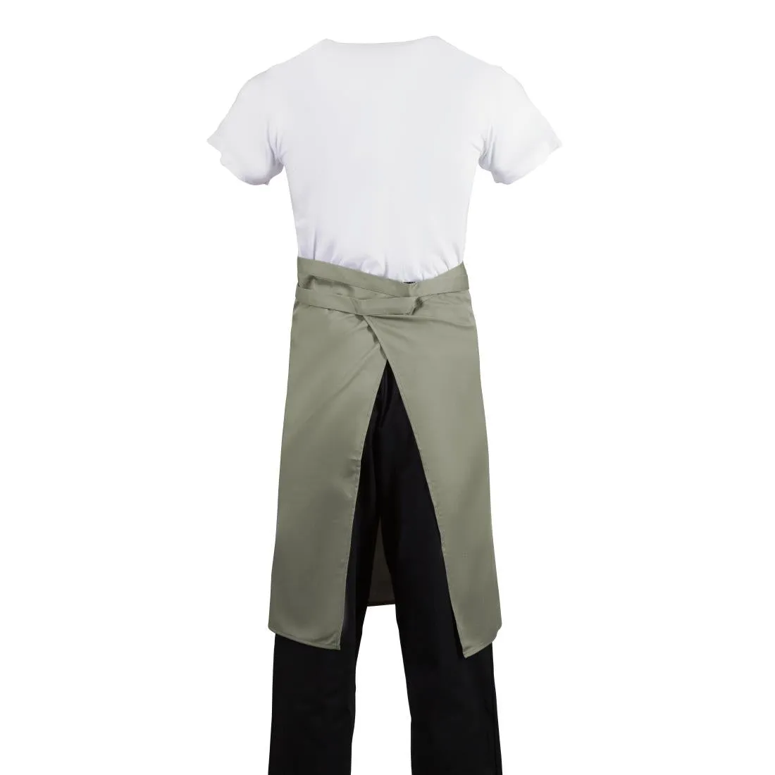 B434 Whites Regular Bistro Apron Olive