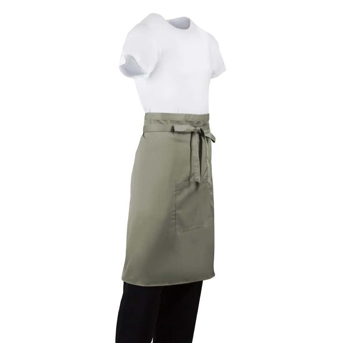 B434 Whites Regular Bistro Apron Olive