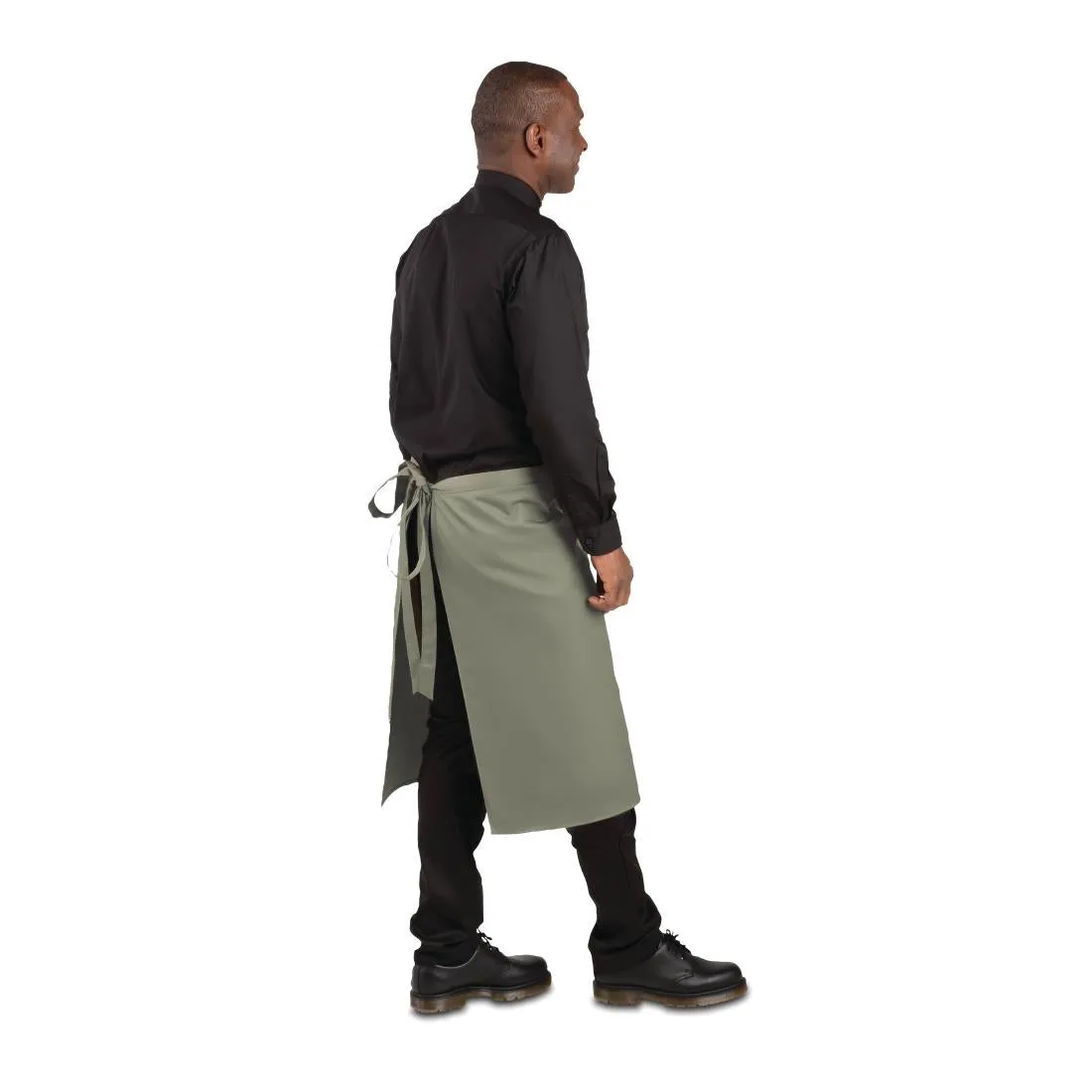 B434 Whites Regular Bistro Apron Olive