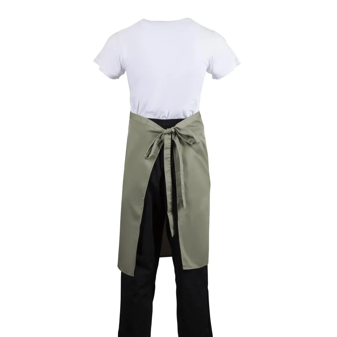 B434 Whites Regular Bistro Apron Olive