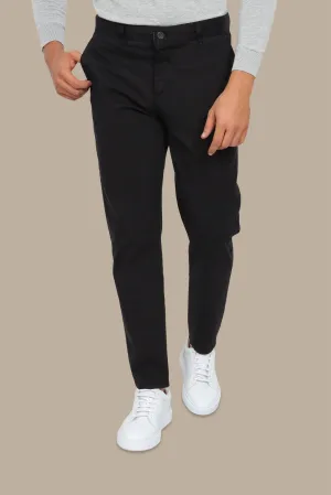 Black Plain Chinos