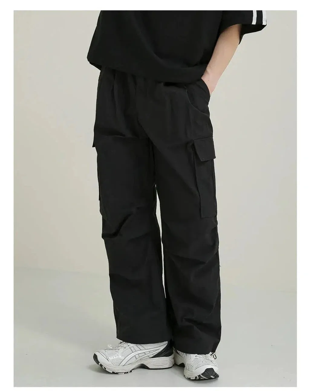 Black Quick-drying Cargo Pants