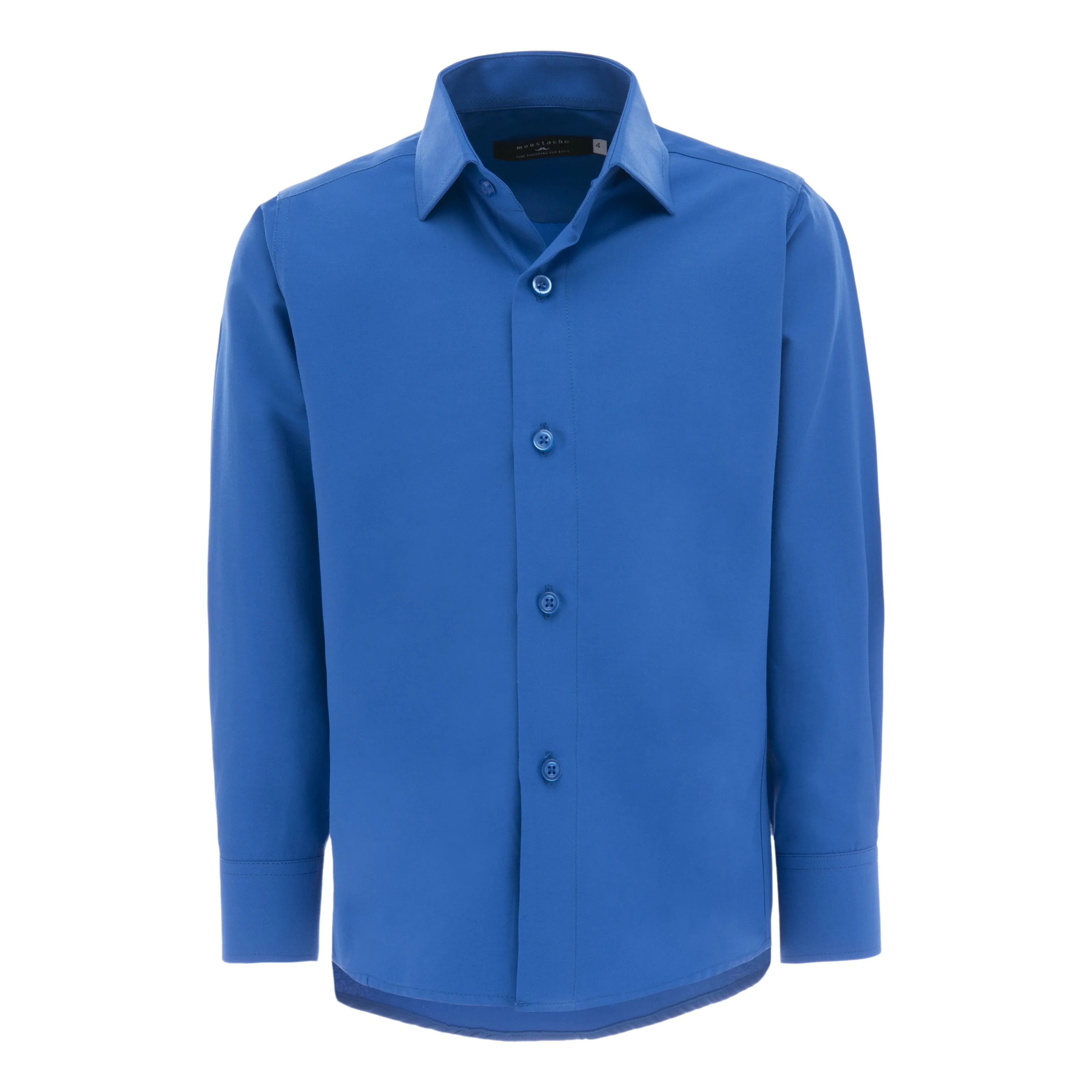 Blue Solid Dress Shirt