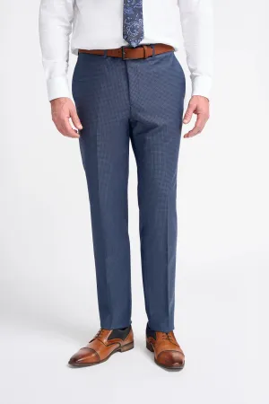 Bond - Men's Navy Check Trousers