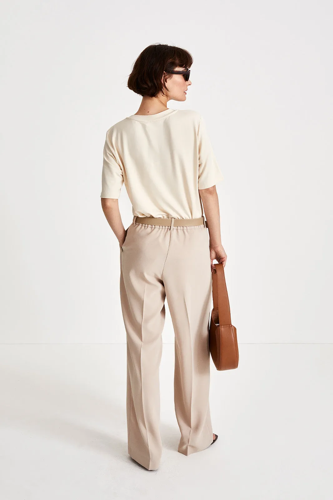 BORE TROUSERS- CREAM