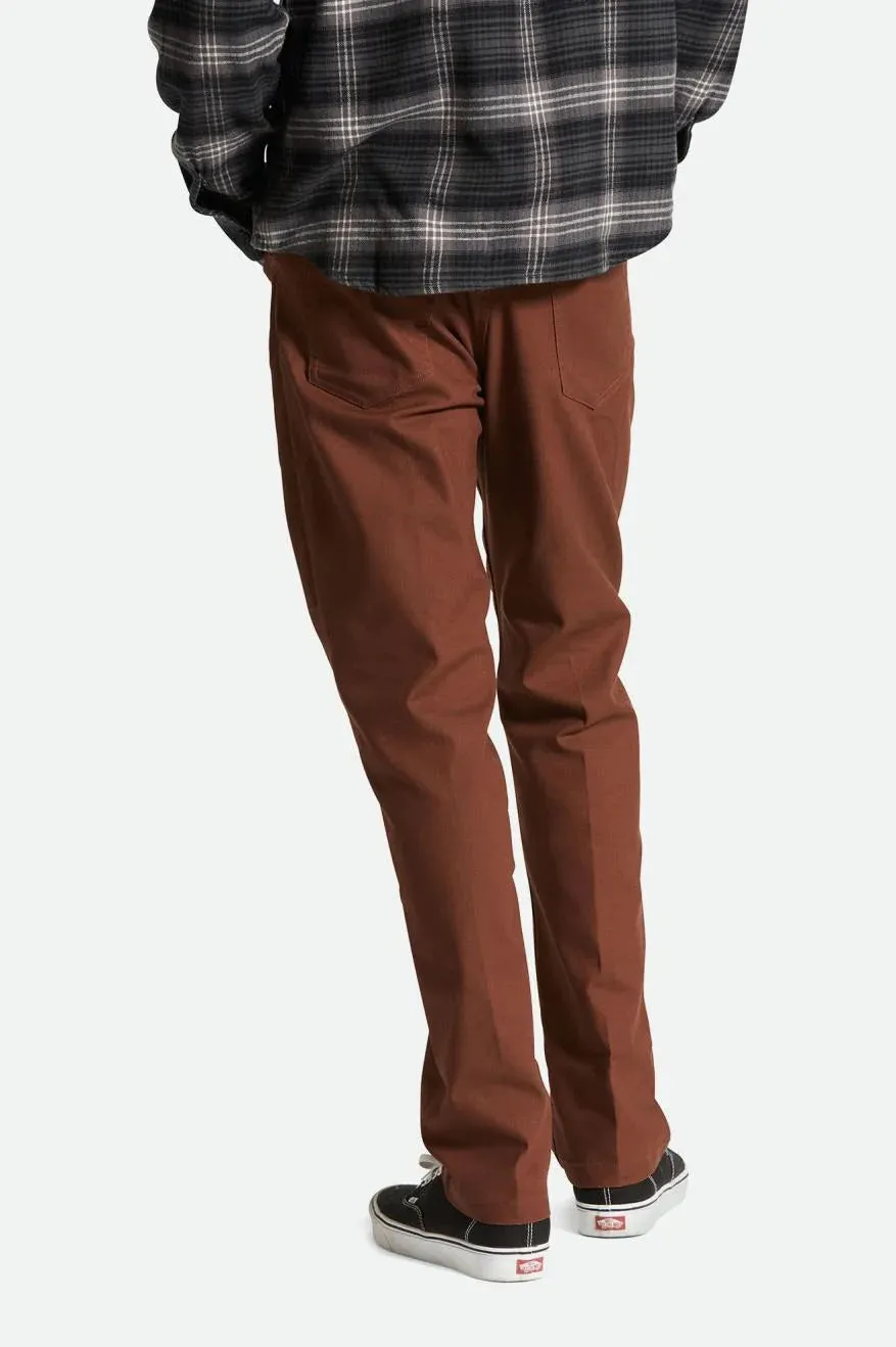 BRIXTON Builders 5-Pocket Pant Sepia