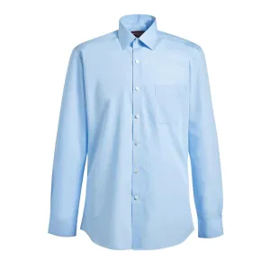 Brook Taverner Mens Long Sleeve Rapino Shirt Blue 15"