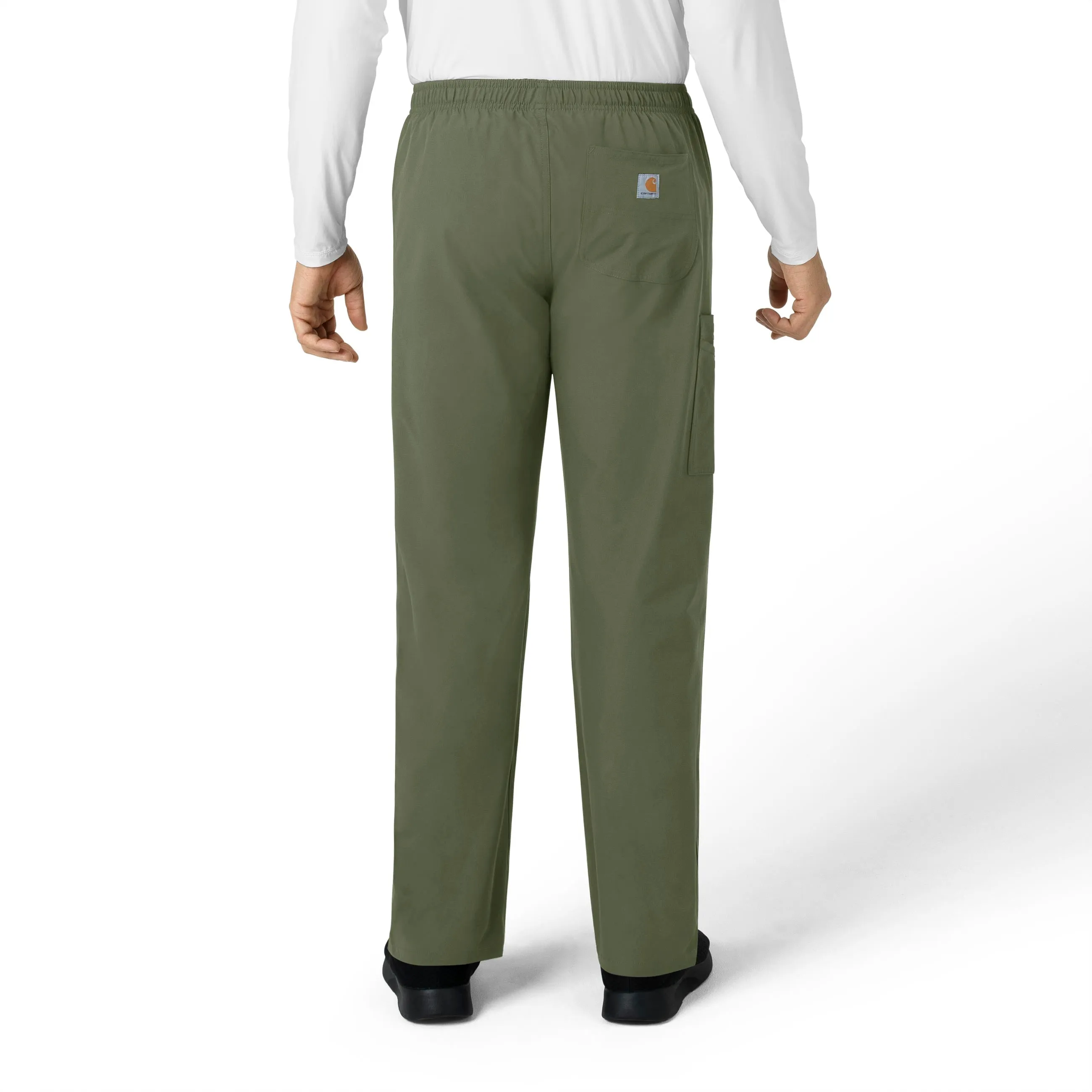 Carhartt Force Essentials Unisex Elastic Waist Cargo Scrub Pant - Olive