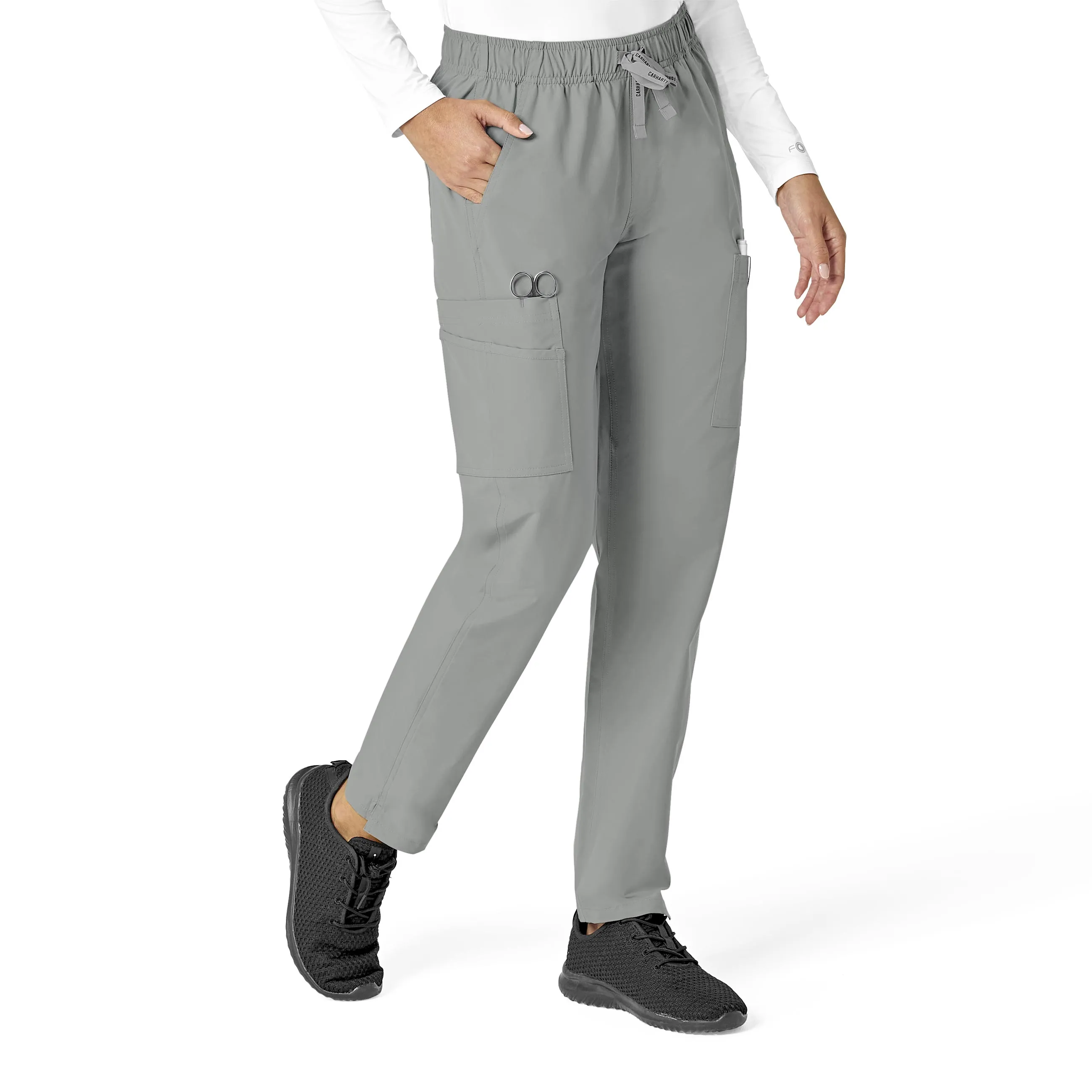 Carhartt Force Essentials Women's Straight Leg Scrub Pant - Grey