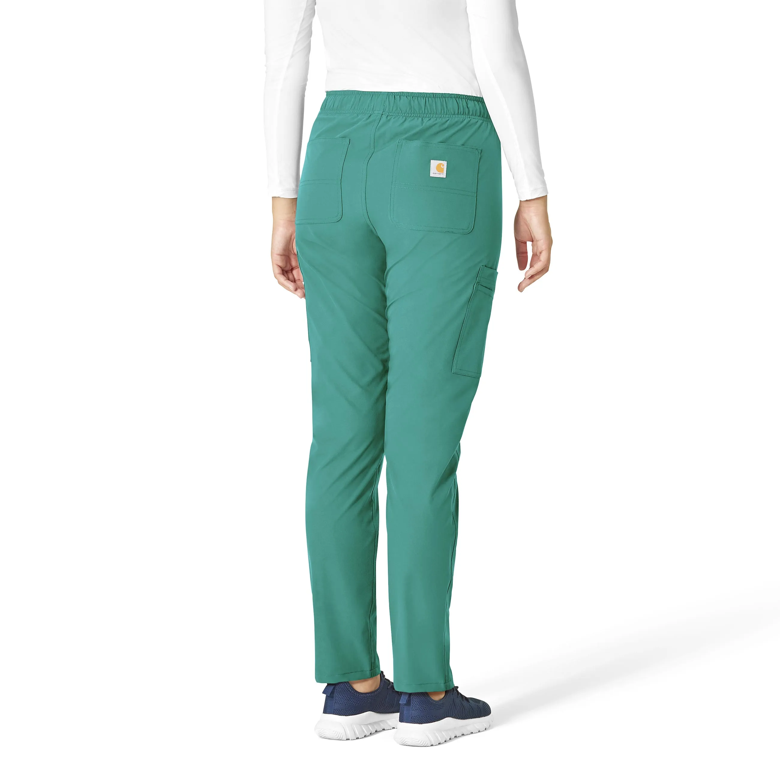 Carhartt Force Essentials Women's Straight Leg Scrub Pant - Teal Blue