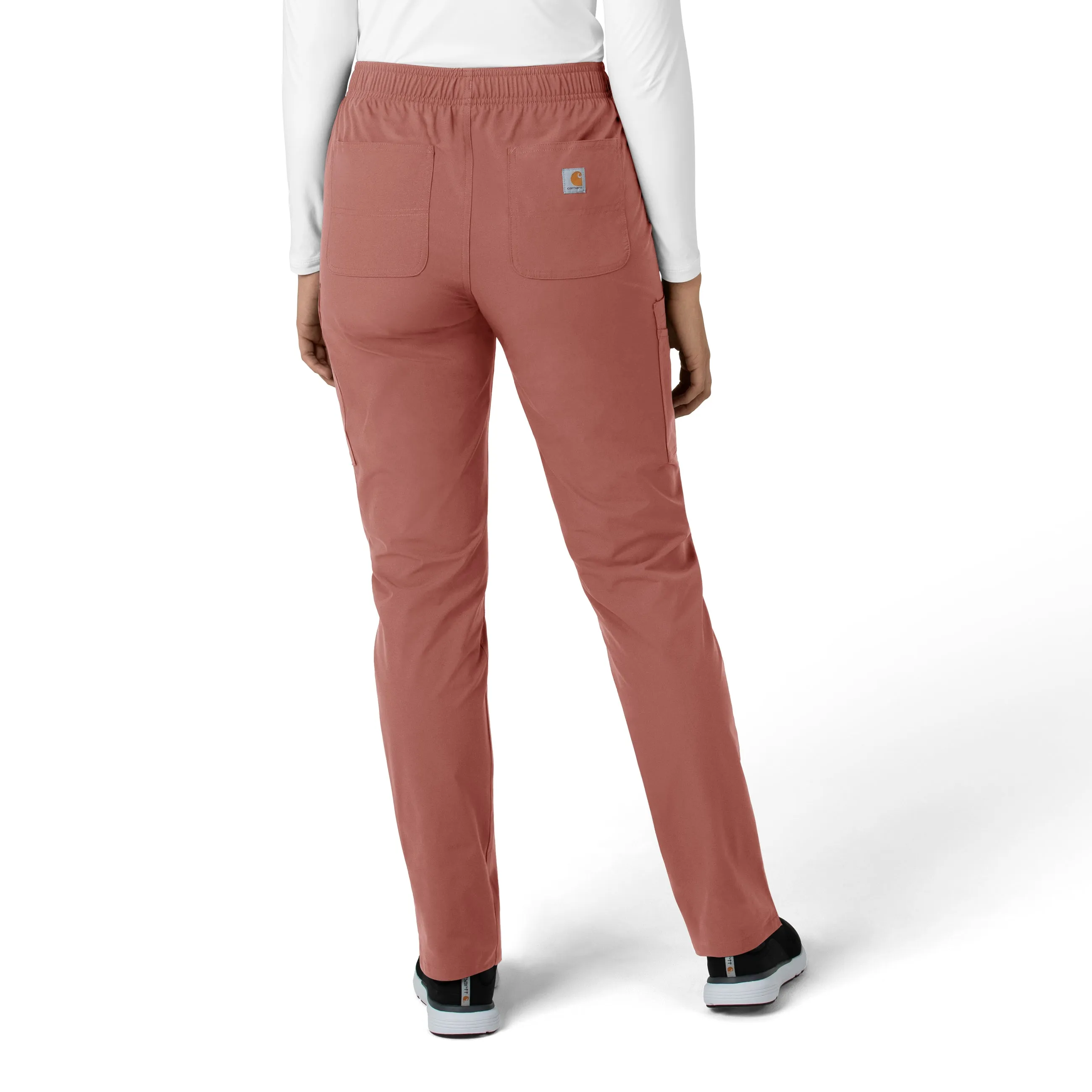 Carhartt Force Essentials Women's Straight Leg Scrub Pant - Wildrose