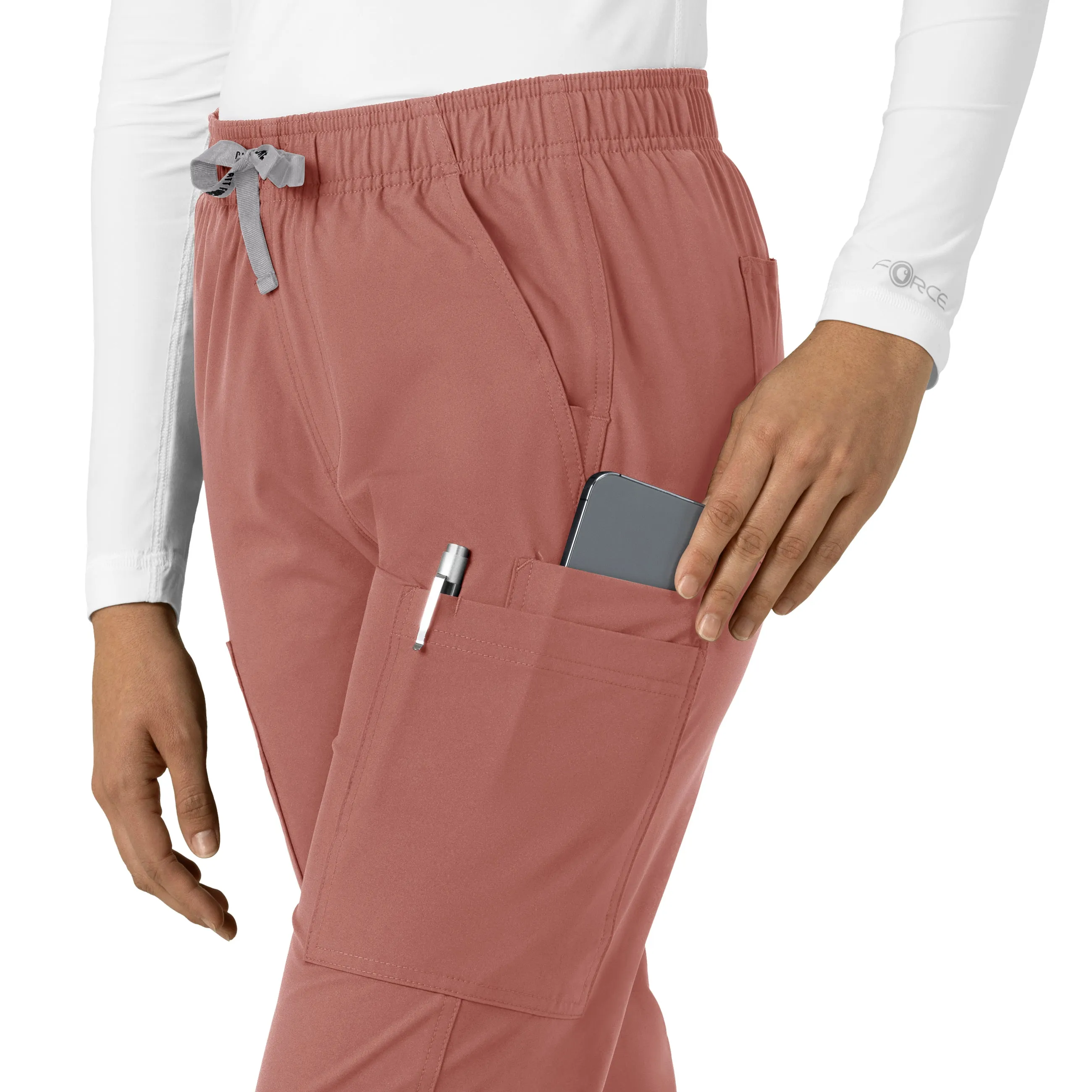 Carhartt Force Essentials Women's Straight Leg Scrub Pant - Wildrose