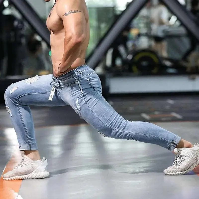 Casual Slim Ripped Jeans