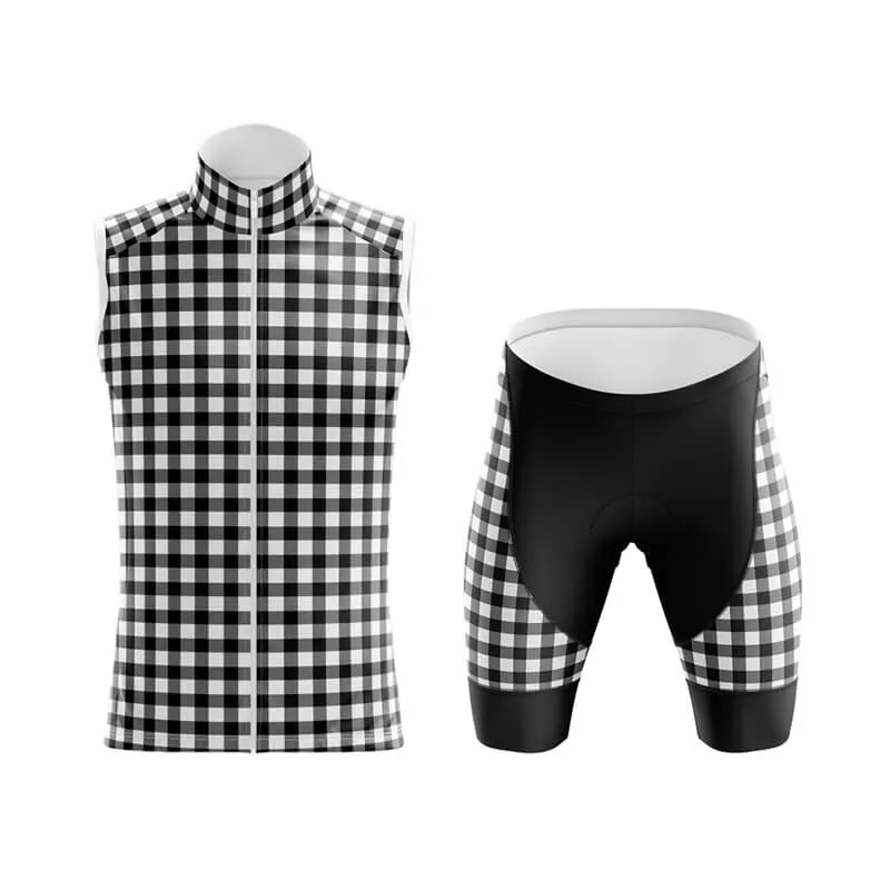 Checkered (Black) Club Cycling Kit