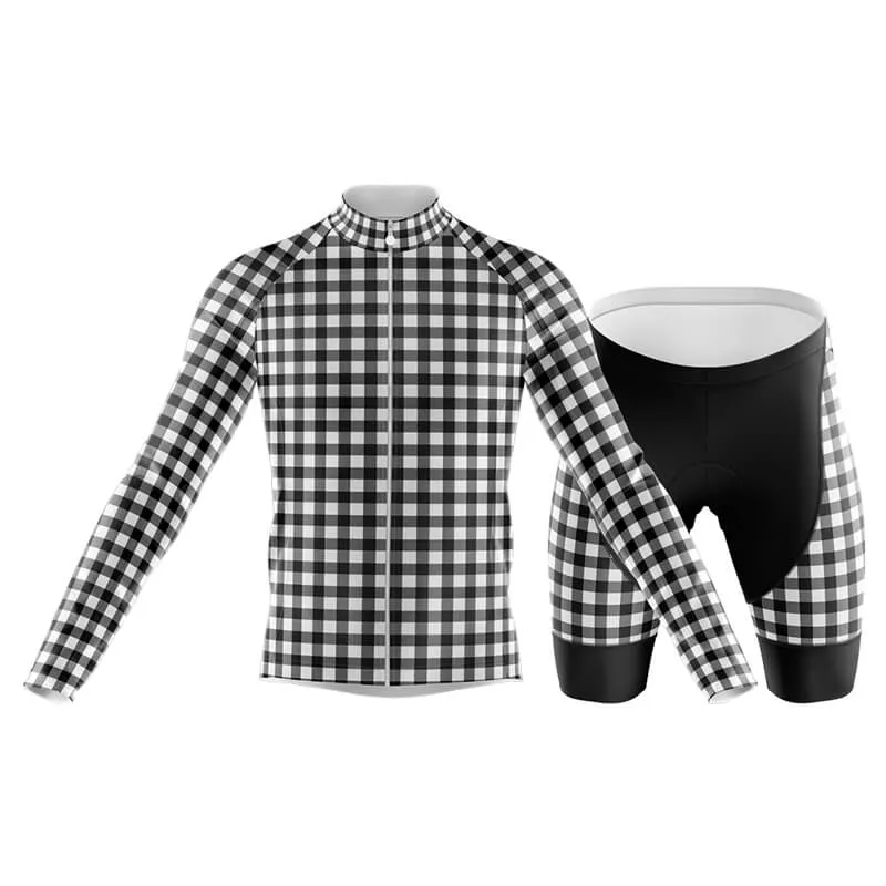 Checkered (Black) Club Cycling Kit