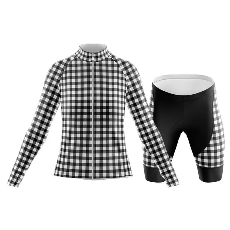 Checkered (Black) Club Cycling Kit