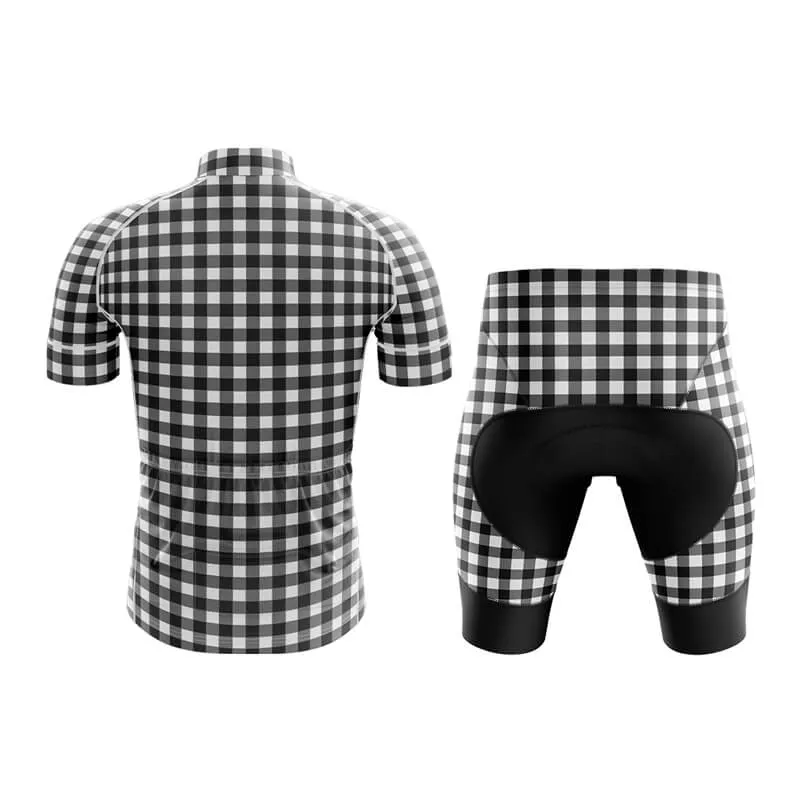 Checkered (Black) Club Cycling Kit