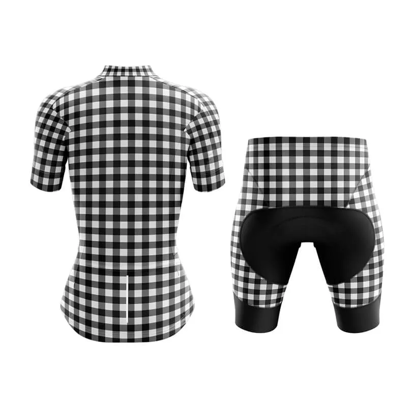 Checkered (Black) Club Cycling Kit