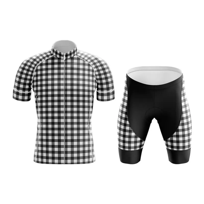 Checkered (Black) Club Cycling Kit