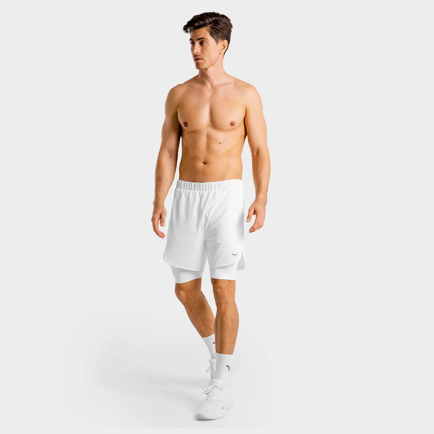 Core Mesh 2-in-1 Shorts - White