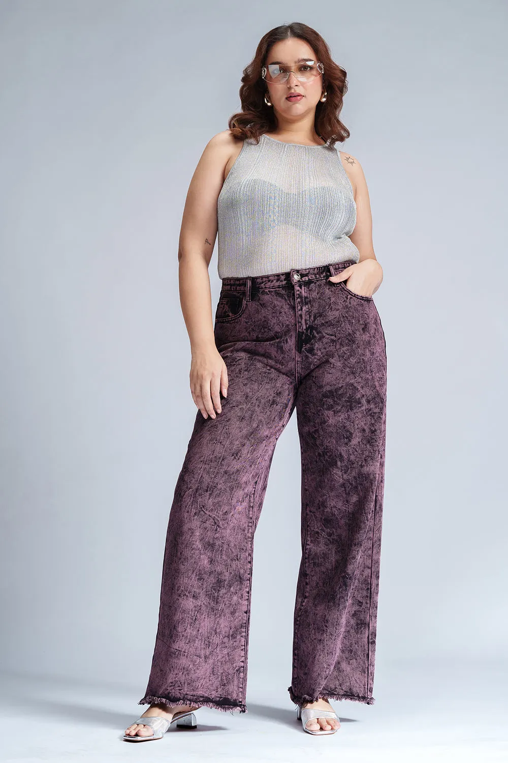 Cosmic Blush Curve Straight Fit Jeans