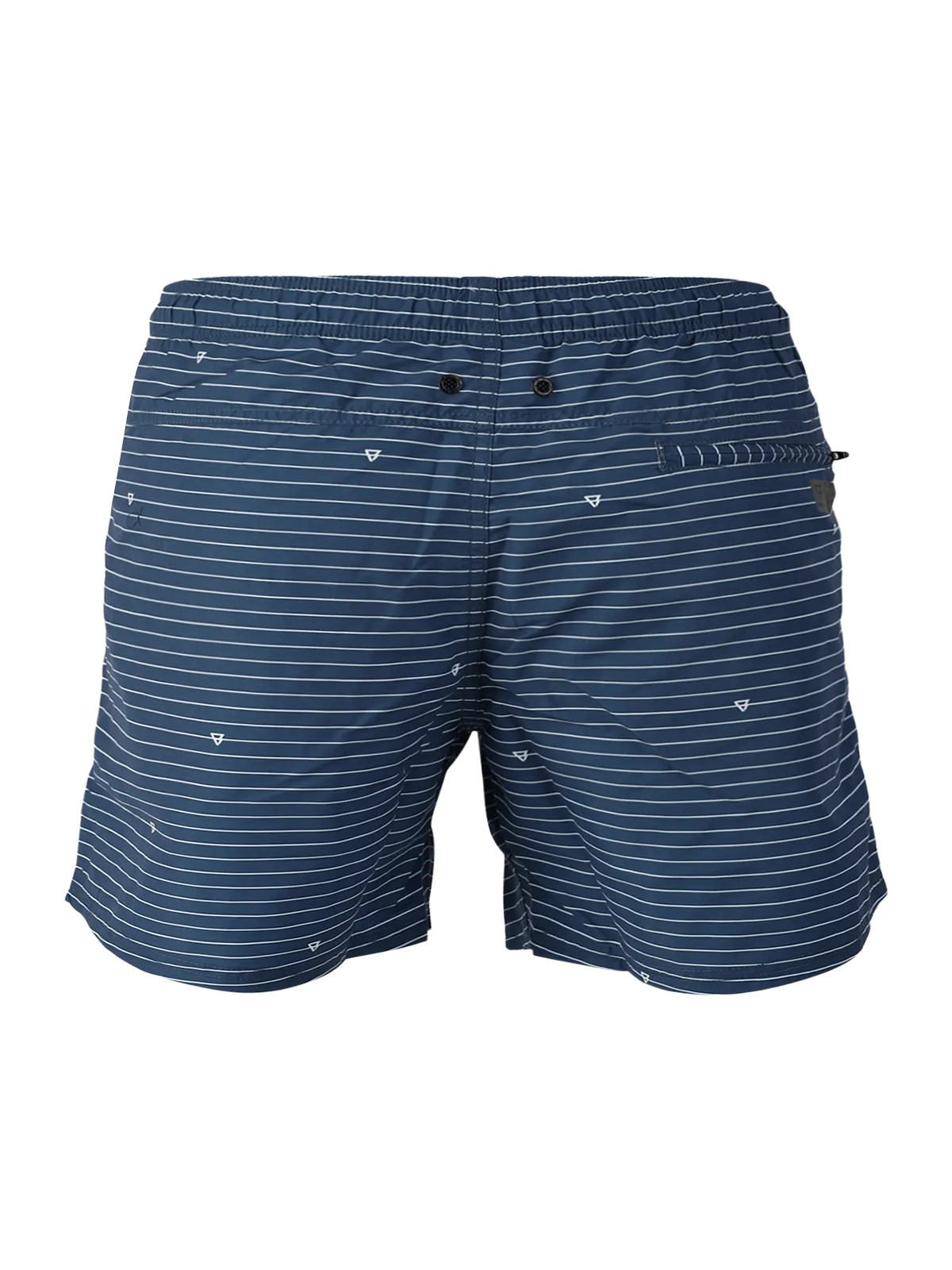 CrunECO-Stripe Men Swim Shorts | Blue