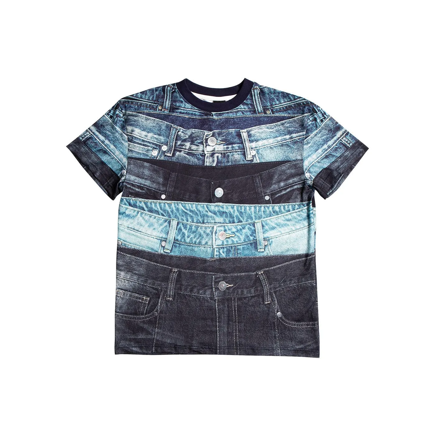 Denim Waistband Print T-shirt