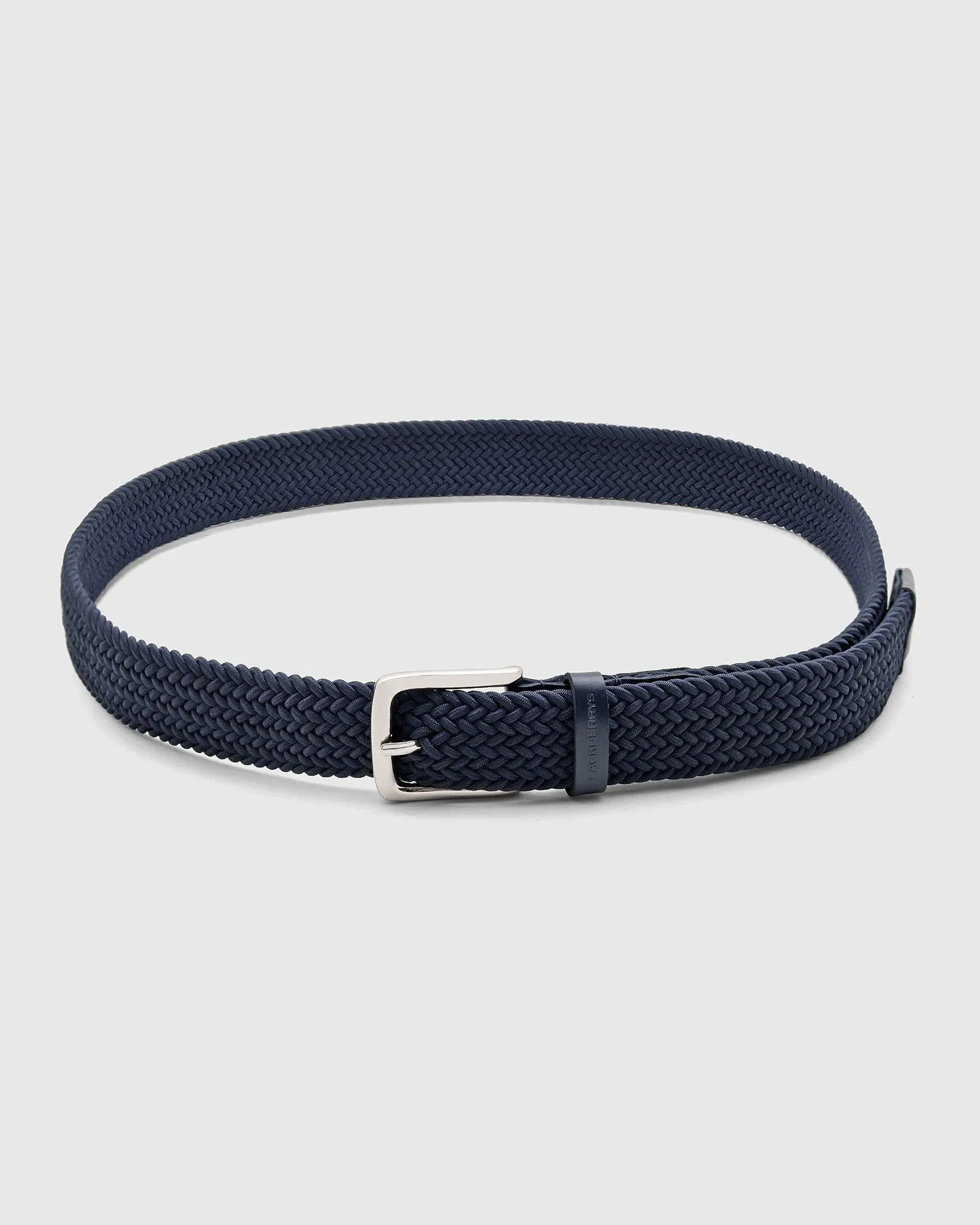 Elastic Navy Textured Belt - Salyer