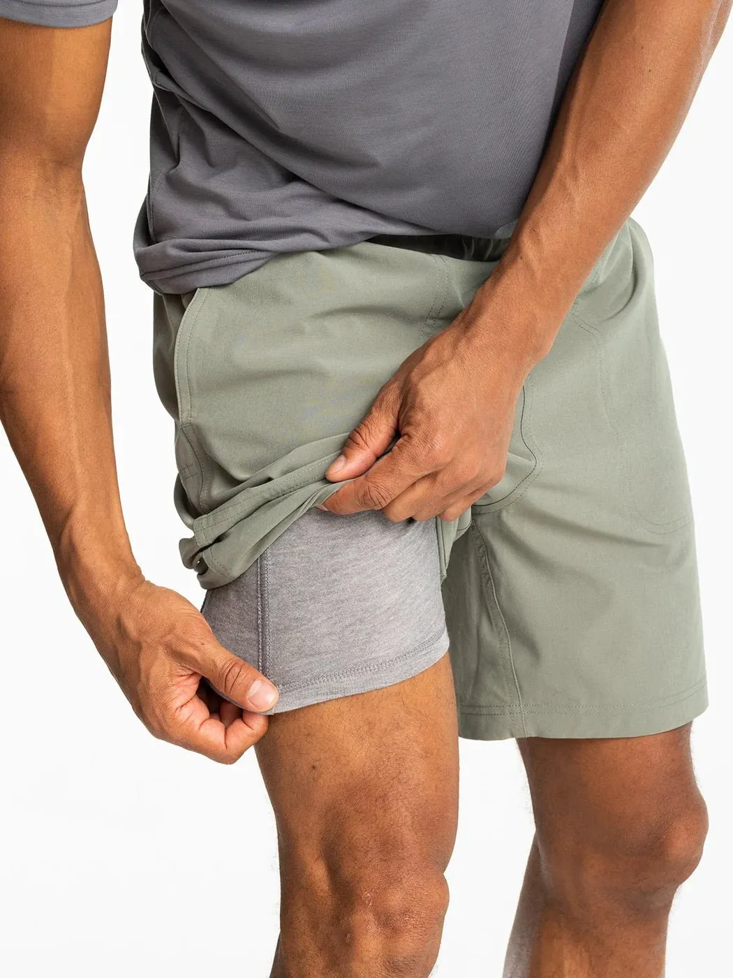 Free Fly Men's Bamboo-Lined Active Breeze Short – 7"