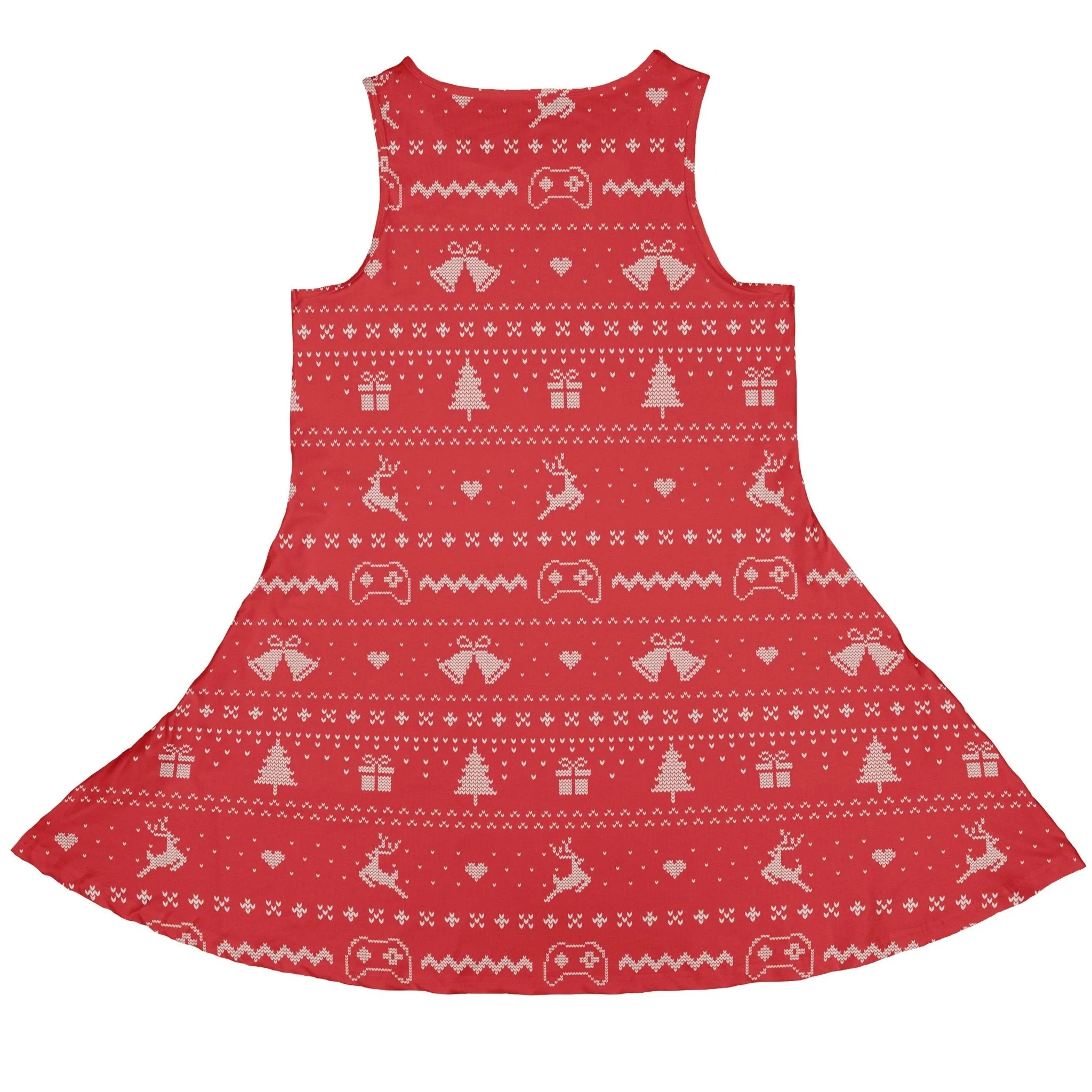 Gamer Christmas Sweater Dress