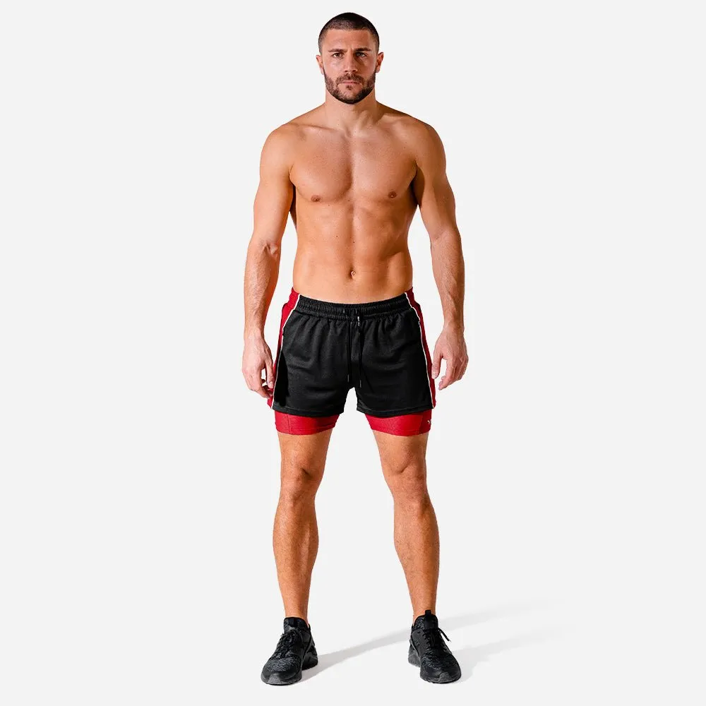 Hybrid 2-in-1 Gym Shorts - Onyx