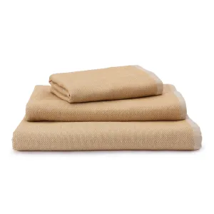 Ilhavo Towel [Ochre/Natural white]