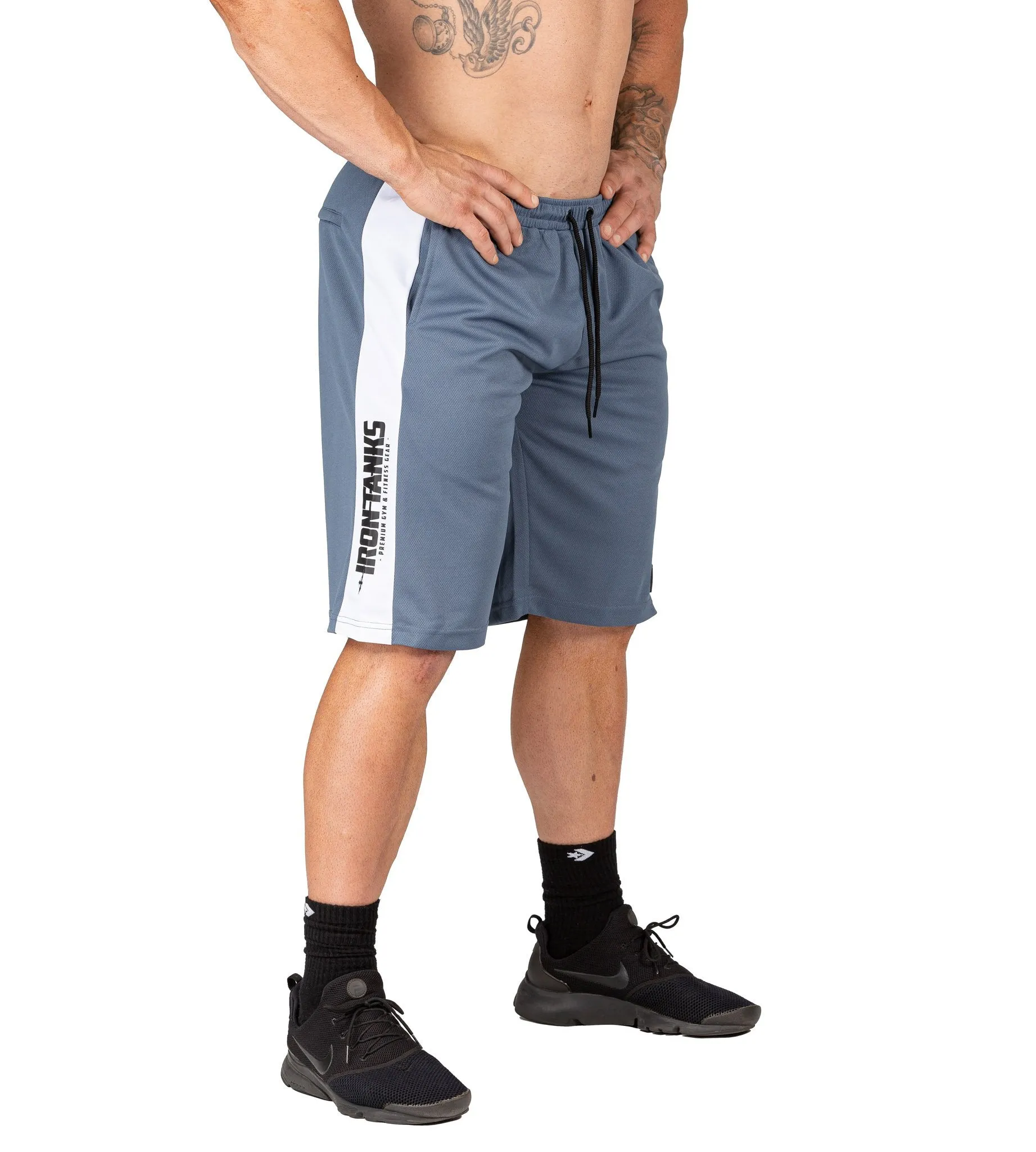 Iron Mesh Gym Shorts - Grey