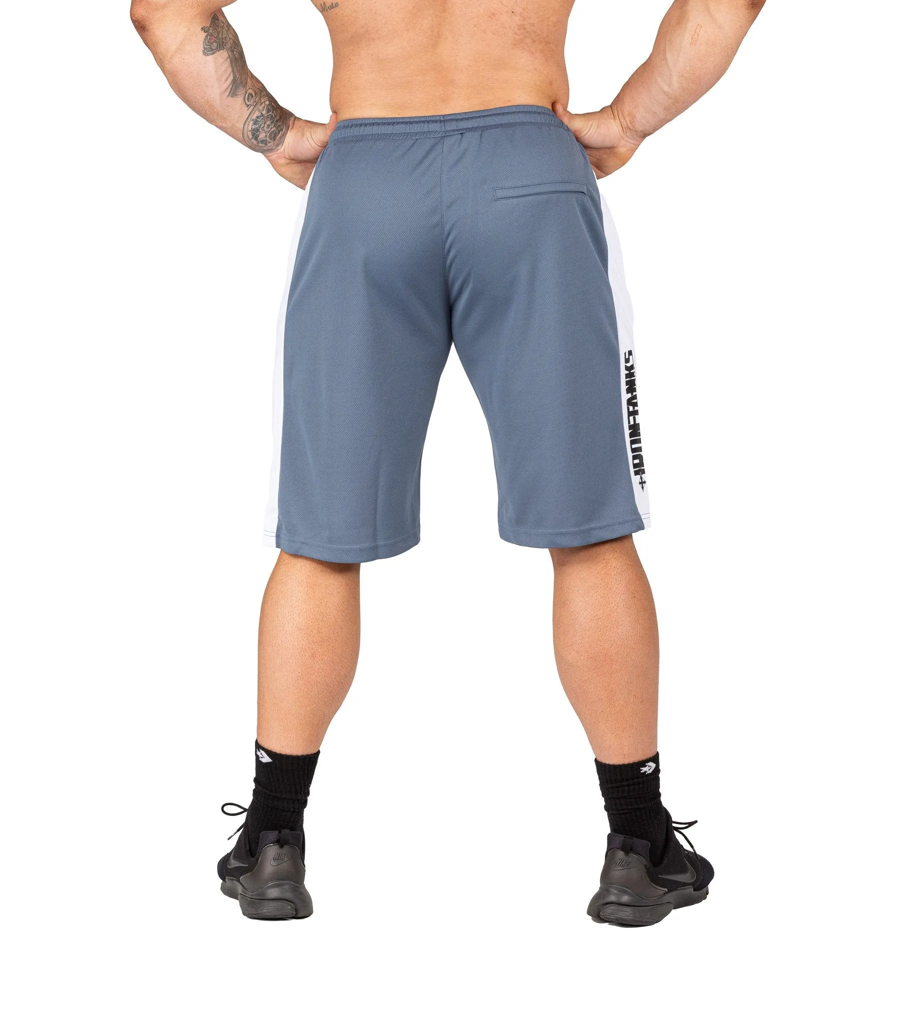 Iron Mesh Gym Shorts - Grey