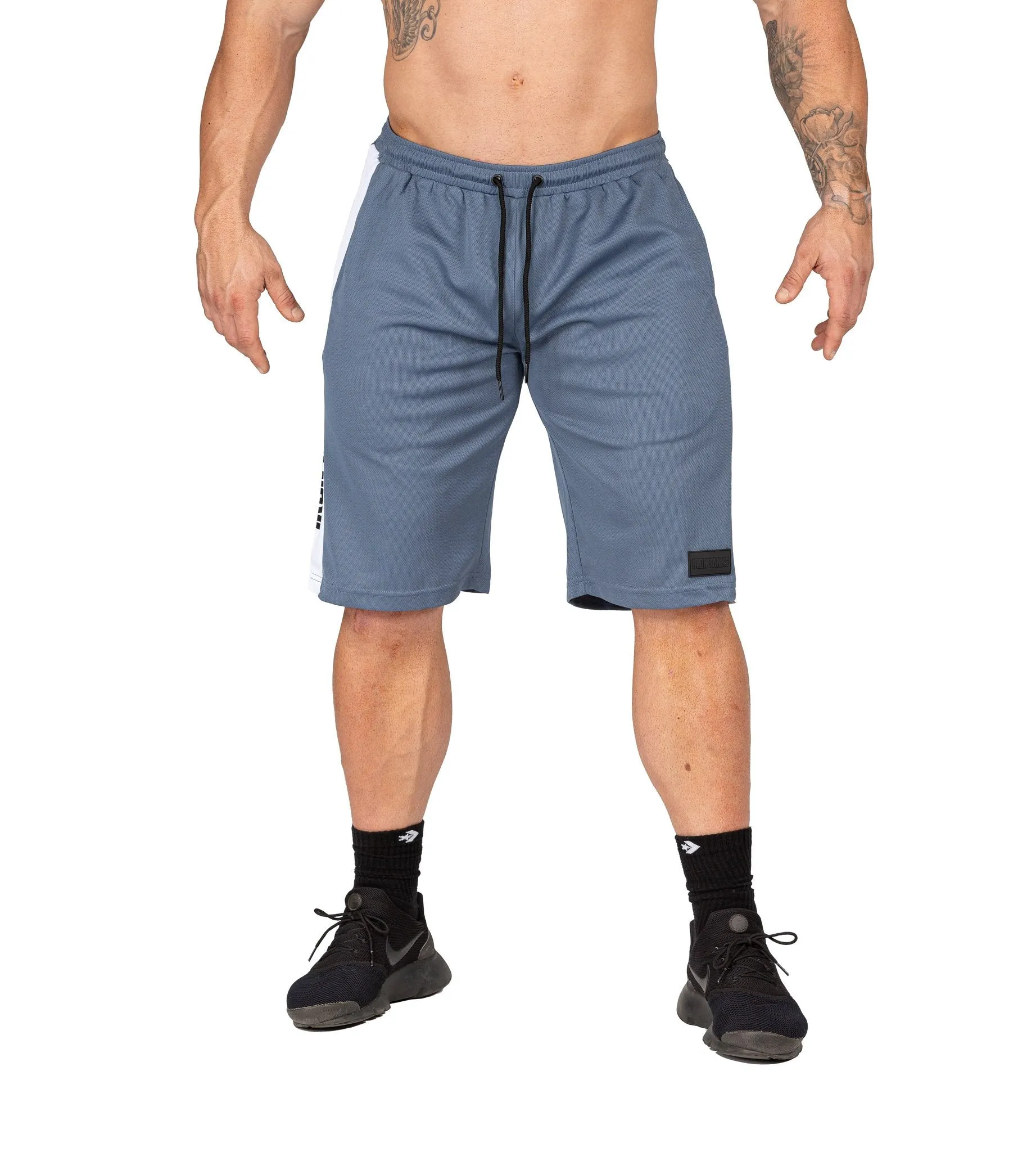 Iron Mesh Gym Shorts - Grey