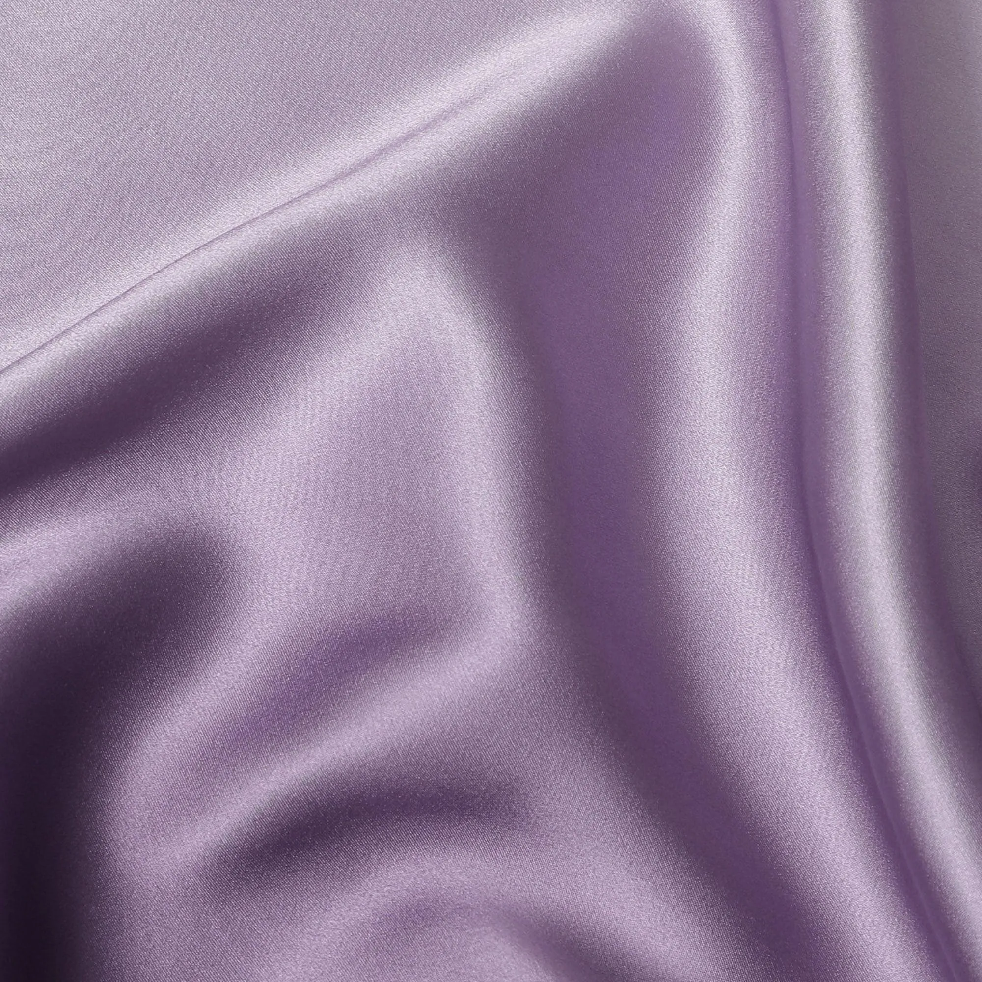 Light lavender to dark plum Premium pure silk satin fabric in ombre design-D15479