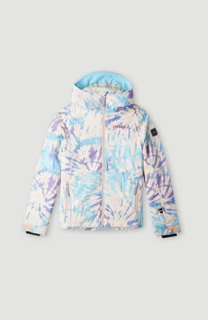 Lite Printed Snow Jacket | Pink Tie Dye