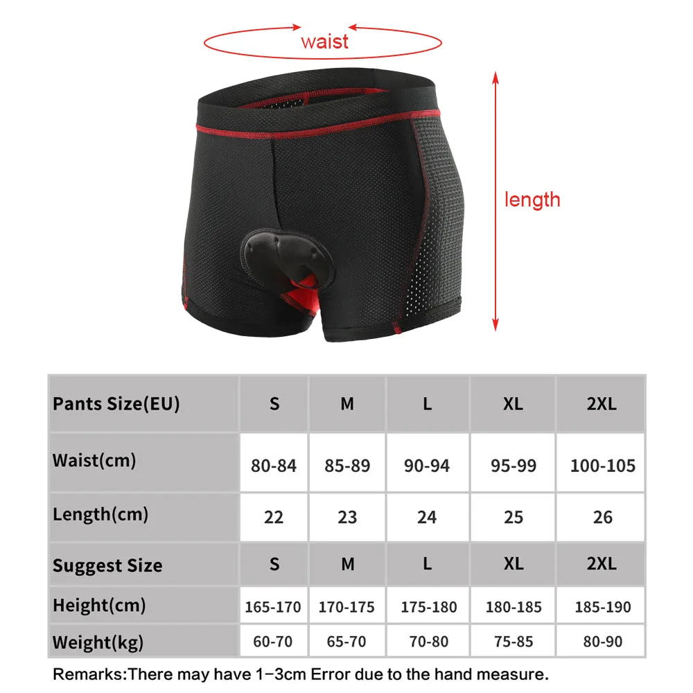 Lixada Men Cycling Underwear Shorts