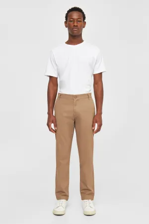 Luca Slim Twill Chino Pants Knowledge Cotton Apparel