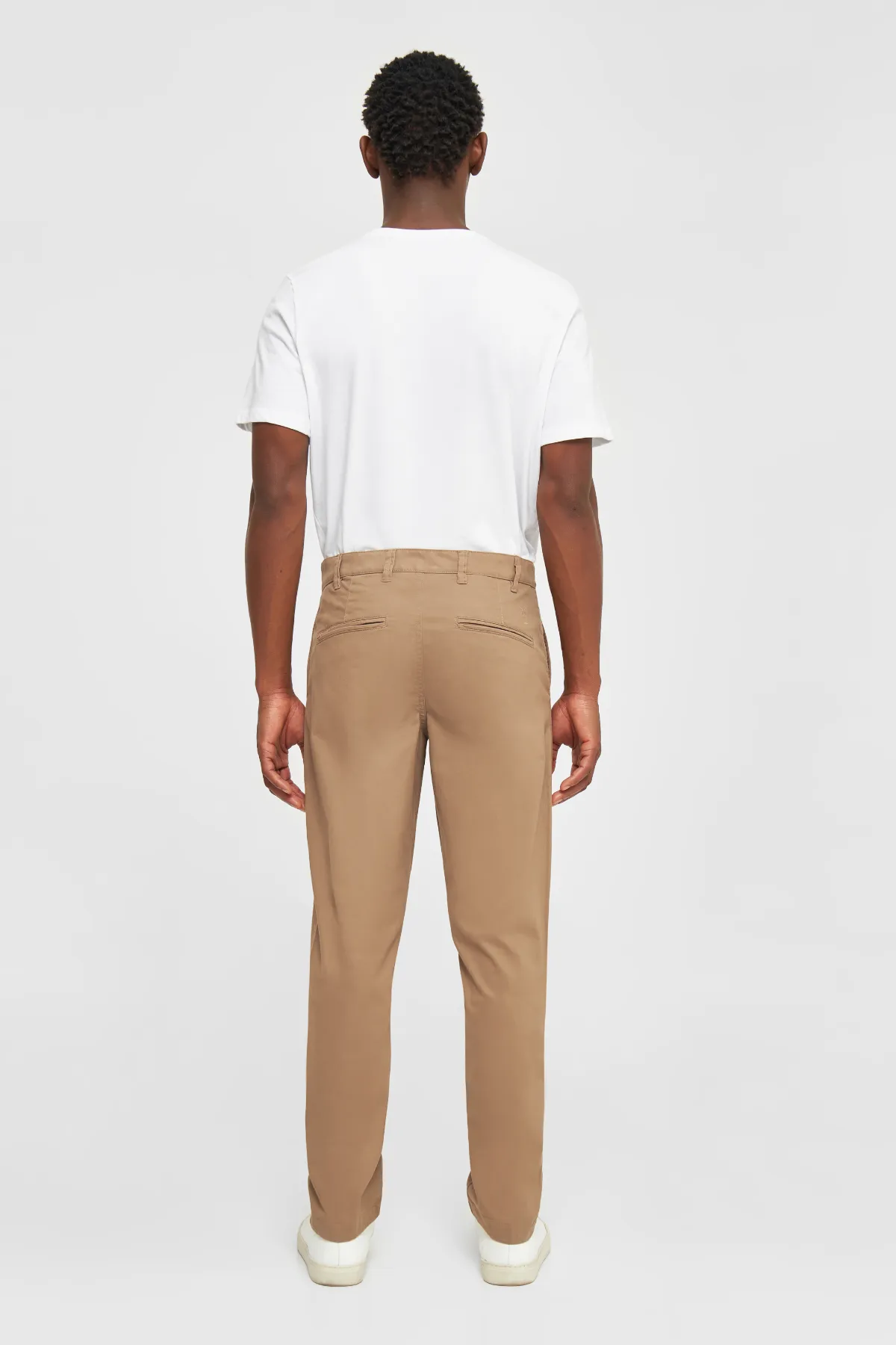 Luca Slim Twill Chino Pants Knowledge Cotton Apparel