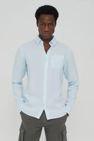 Malibu Linen Shirt Ecoalf Light Blue