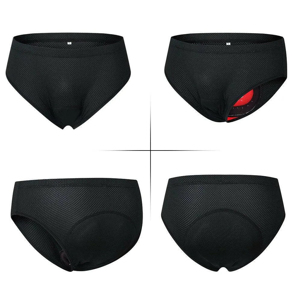 Men Bike Underwear Breathable Padded Bicycle Briefs Cycling Underwear Shorts