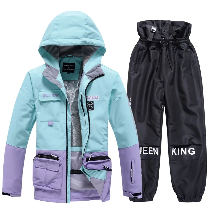 Men's Arctic King Winter Sport Freestyle Snow Jacket & Pants Sets