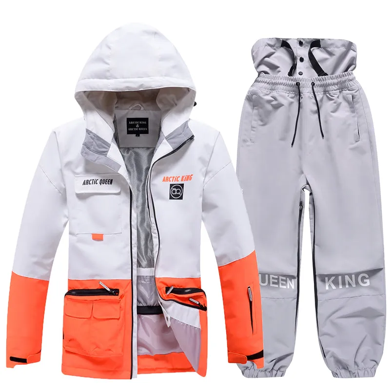 Men's Arctic King Winter Sport Freestyle Snow Jacket & Pants Sets