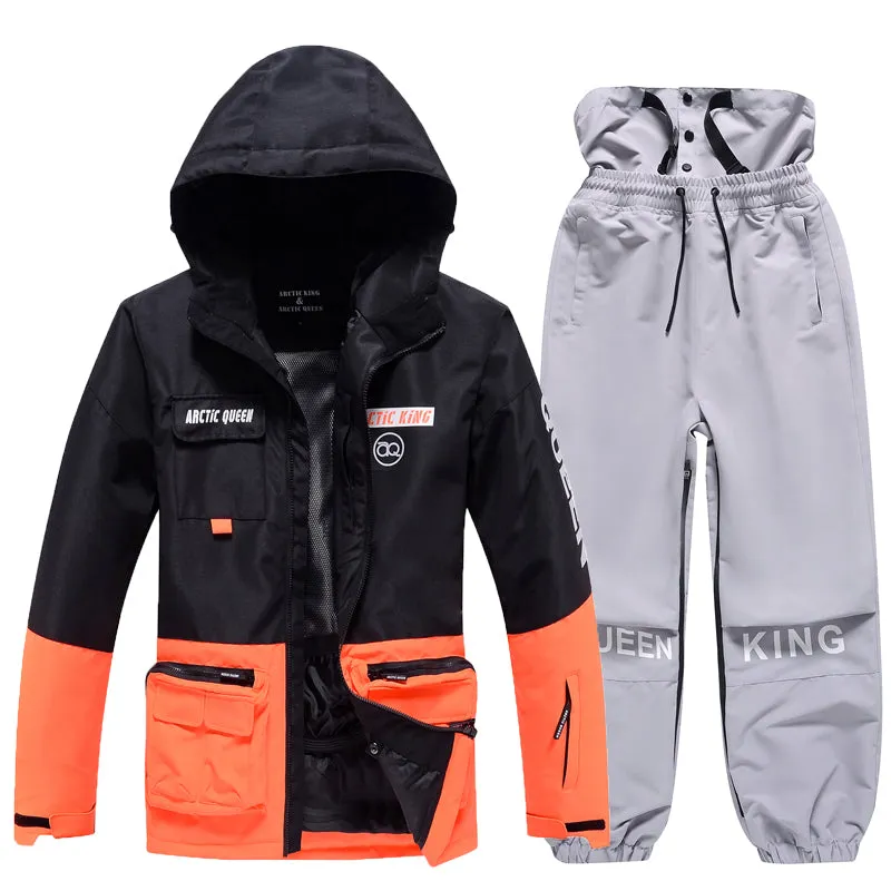 Men's Arctic King Winter Sport Freestyle Snow Jacket & Pants Sets