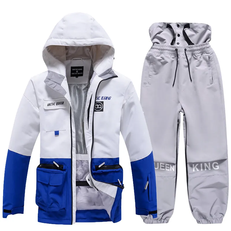 Men's Arctic King Winter Sport Freestyle Snow Jacket & Pants Sets