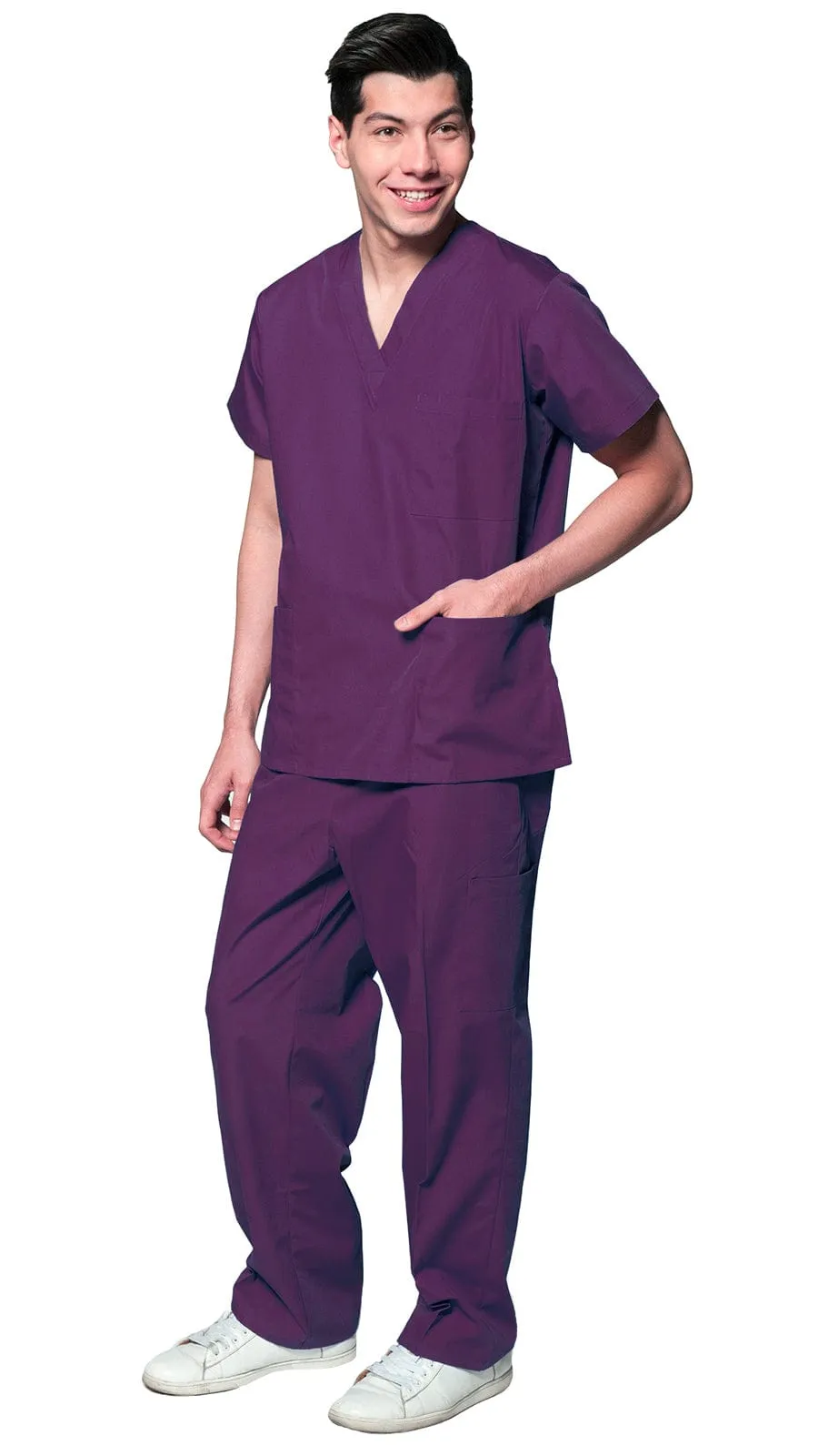 Men's Slim Fit 8 Pocket Uniform Scrubs - Style 103